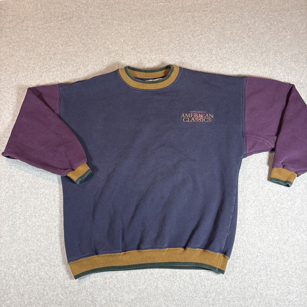 Vintage New Balance American Classics Crew Neck Sweater Retro Sz XL USA MADE